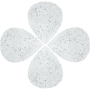  Meridian Petal White Iron 4 pc Coffee Table IMAGE 3