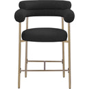  Color_Black/ Gold -- Meridian Blake Counter Height Stool IMAGE 5