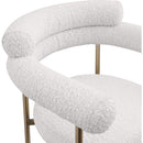 Color_Cream/ Gold -- Blake Cream Boucle Fabric Upholstered Counter Stool IMAGE 7