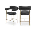  Color_Black/ Gold -- Meridian Blake Counter Height Stool IMAGE 1