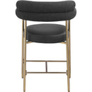  Color_Black/ Gold -- Meridian Blake Counter Height Stool IMAGE 2