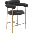  Color_Black/ Gold -- Meridian Blake Counter Height Stool IMAGE 3