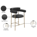  Color_Black/ Gold -- Meridian Blake Counter Height Stool IMAGE 9