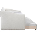  Meridian Arlo Cream Boucle Fabric Upholstered Twin Daybed IMAGE 4