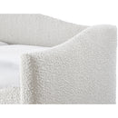  Meridian Arlo Cream Boucle Fabric Upholstered Twin Daybed IMAGE 6