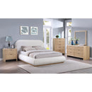  Size_Full -- Vaughn Cream Linen Textured Fabric Upholstered Full Bed IMAGE 9