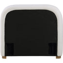  Size_Twin -- Vaughn Cream Linen Textured Fabric Upholstered Twin Bed IMAGE 5