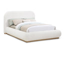  Size_Full -- Vaughn Cream Boucle Fabric Upholstered Full Bed IMAGE 1