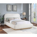  Size_Full -- Vaughn Cream Boucle Fabric Upholstered Full Bed IMAGE 2