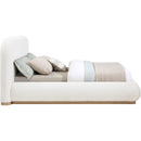  Size_Full -- Vaughn Cream Boucle Fabric Upholstered Full Bed IMAGE 4