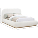  Size_King -- Vaughn Cream Boucle Fabric Upholstered King Bed IMAGE 10