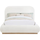  Size_Queen -- Vaughn Cream Boucle Fabric Upholstered Queen Bed IMAGE 3