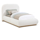  Size_Twin -- Vaughn Cream Boucle Fabric Upholstered Twin Bed IMAGE 1
