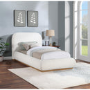  Size_Twin -- Vaughn Cream Boucle Fabric Upholstered Twin Bed IMAGE 2