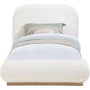  Size_Twin -- Vaughn Cream Boucle Fabric Upholstered Twin Bed IMAGE 3