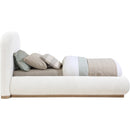  Size_Twin -- Vaughn Cream Boucle Fabric Upholstered Twin Bed IMAGE 4