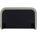  Color_Green/ Natural  Size_Queen  -- Vaughn Mint Chenille Fabric Upholstered Queen Bed IMAGE 5