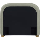  Color_Green/ Natural  Size_Twin  -- Vaughn Mint Chenille Fabric Upholstered Twin Bed IMAGE 5