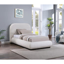  Size_Twin -- Vaughn Cream Linen Textured Fabric Upholstered Twin Bed IMAGE 2