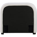  Size_Twin -- Vaughn Cream Linen Textured Fabric Upholstered Twin Bed IMAGE 5