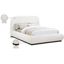  Size_Queen -- Vaughn Cream Boucle Fabric Upholstered Queen Bed IMAGE 9