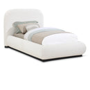  Size_Twin -- Vaughn Cream Boucle Fabric Upholstered Twin Bed IMAGE 1