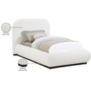  Size_Twin -- Vaughn Cream Boucle Fabric Upholstered Twin Bed IMAGE 9