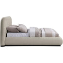  Color_Beige/ Black  Size_King  -- Vaughn Beige Chenille Fabric Upholstered King Bed IMAGE 4