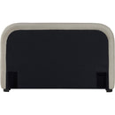  Color_Beige/ Black  Size_King  -- Vaughn Beige Chenille Fabric Upholstered King Bed IMAGE 5