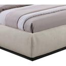  Color_Beige/ Black  Size_Queen  -- Vaughn Beige Chenille Fabric Upholstered Queen Bed IMAGE 6