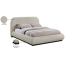  Color_Beige/ Black  Size_Queen  -- Vaughn Beige Chenille Fabric Upholstered Queen Bed IMAGE 9