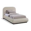  Color_Beige/ Black Size_Twin -- Meridian Vaughn Platform Bed IMAGE 1