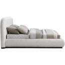  Color_Black/ Cream  Size_Full  -- Vaughn Cream Chenille Fabric Upholstered Full Bed IMAGE 4