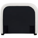  Color_Black/ Cream  Size_Twin  -- Vaughn Cream Chenille Fabric Upholstered Twin Bed IMAGE 5