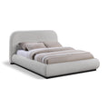  Color_Black/ Grey  Size_Full  -- Vaughn Grey Chenille Fabric Upholstered Full Bed IMAGE 1