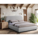  Color_Black/ Grey  Size_Full  -- Vaughn Grey Chenille Fabric Upholstered Full Bed IMAGE 2