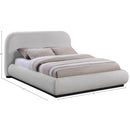  Color_Black/ Grey  Size_King  -- Vaughn Grey Chenille Fabric Upholstered King Bed IMAGE 4