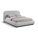  Color_Black/ Grey  Size_Queen  -- Vaughn Grey Chenille Fabric Upholstered Queen Bed IMAGE 1