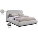  Color_Black/ Grey  Size_Queen  -- Vaughn Grey Chenille Fabric Upholstered Queen Bed IMAGE 9