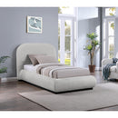  Color_Black/ Grey  Size_Twin  -- Vaughn Grey Chenille Fabric Upholstered Twin Bed IMAGE 2