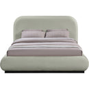  Color_Black/ Green  Size_King  -- Vaughn Mint Chenille Fabric Upholstered King Bed IMAGE 3