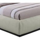  Color_Black/ Green  Size_King  -- Vaughn Mint Chenille Fabric Upholstered King Bed IMAGE 6