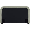  Color_Black/ Green  Size_Queen  -- Vaughn Mint Chenille Fabric Upholstered Queen Bed IMAGE 5
