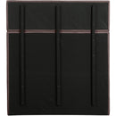 Meridian Adam Brown Linen Textured Fabric Full Bed IMAGE 5