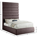  Color_Brown  Size_Full  -- Meridian Adam Upholstered Bed IMAGE 9