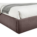  Color_Brown  Size_Queen  -- Adam Brown Linen Textured Fabric Upholstered Queen Bed IMAGE 6