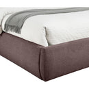  Color_Brown  Size_Queen  -- Adam Brown Linen Textured Fabric Upholstered Queen Bed IMAGE 6