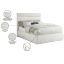  Color_Cream  Size_Full  -- Adam Cream Linen Textured Fabric Upholstered Full Bed IMAGE 10