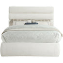  Color_Cream  Size_Full  -- Adam Cream Linen Textured Fabric Upholstered Full Bed IMAGE 3