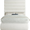  Color_Cream  Size_Full  -- Adam Cream Linen Textured Fabric Upholstered Full Bed IMAGE 3